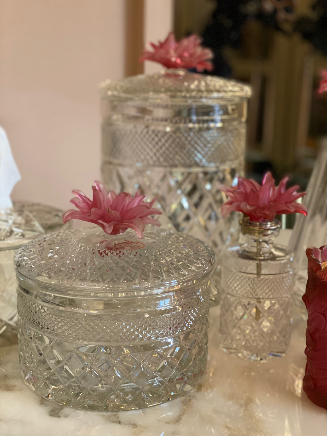 Chrysanthem Crystal Gift Set