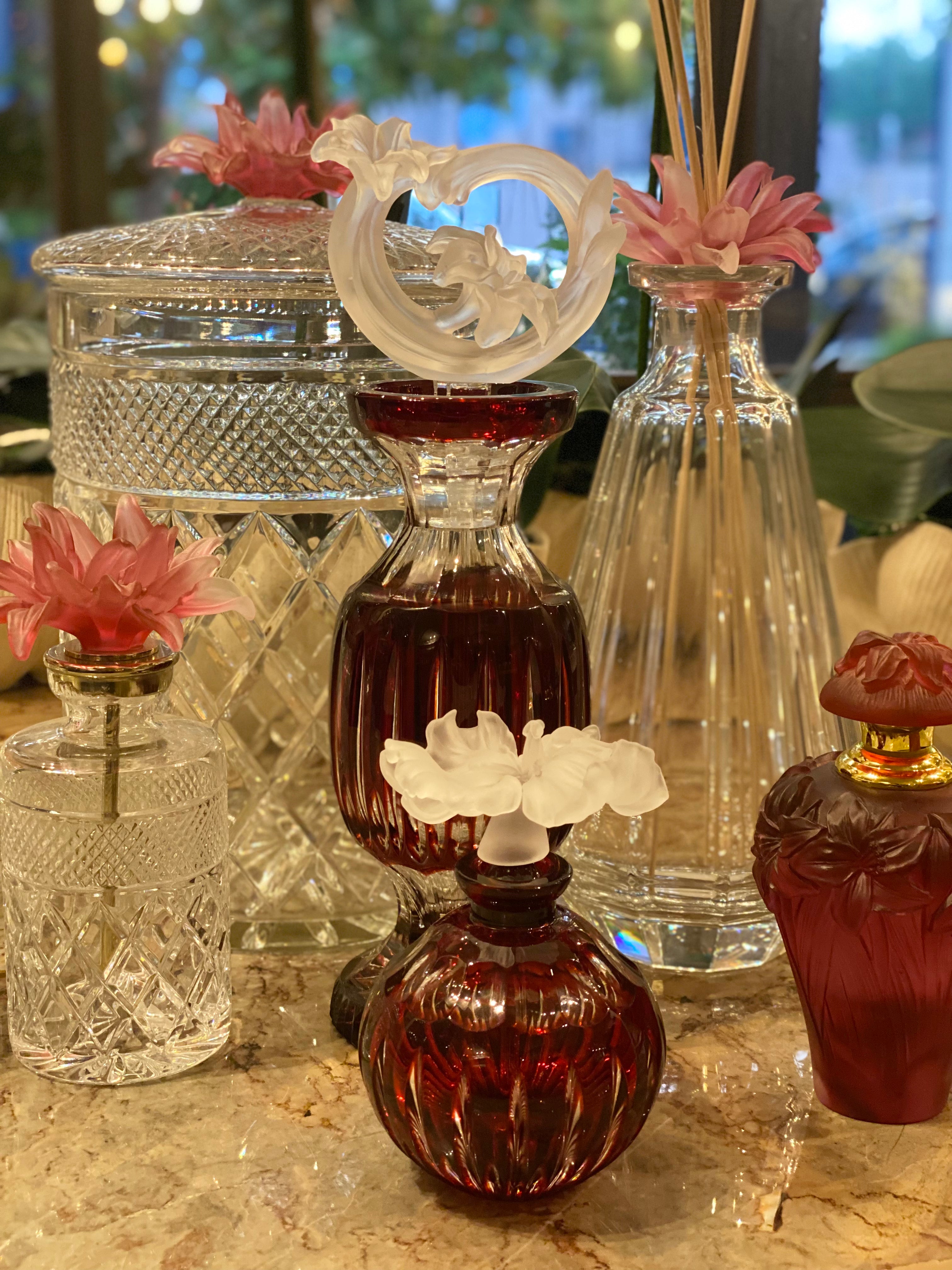 Rouge Crystal Gift Set with Silk Faux Flower Arrangement (Copy)