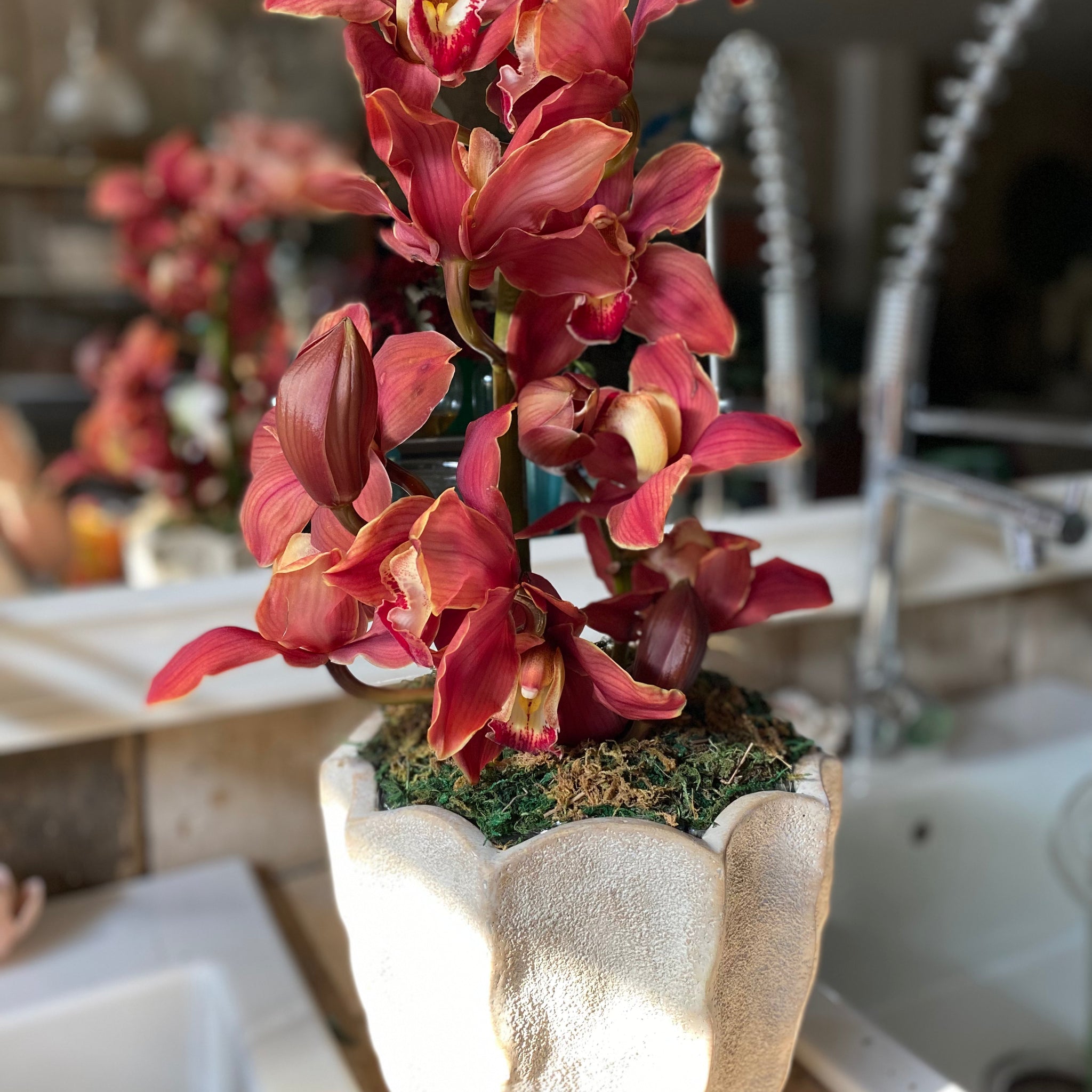 Crimson Charm Flower Arrangement