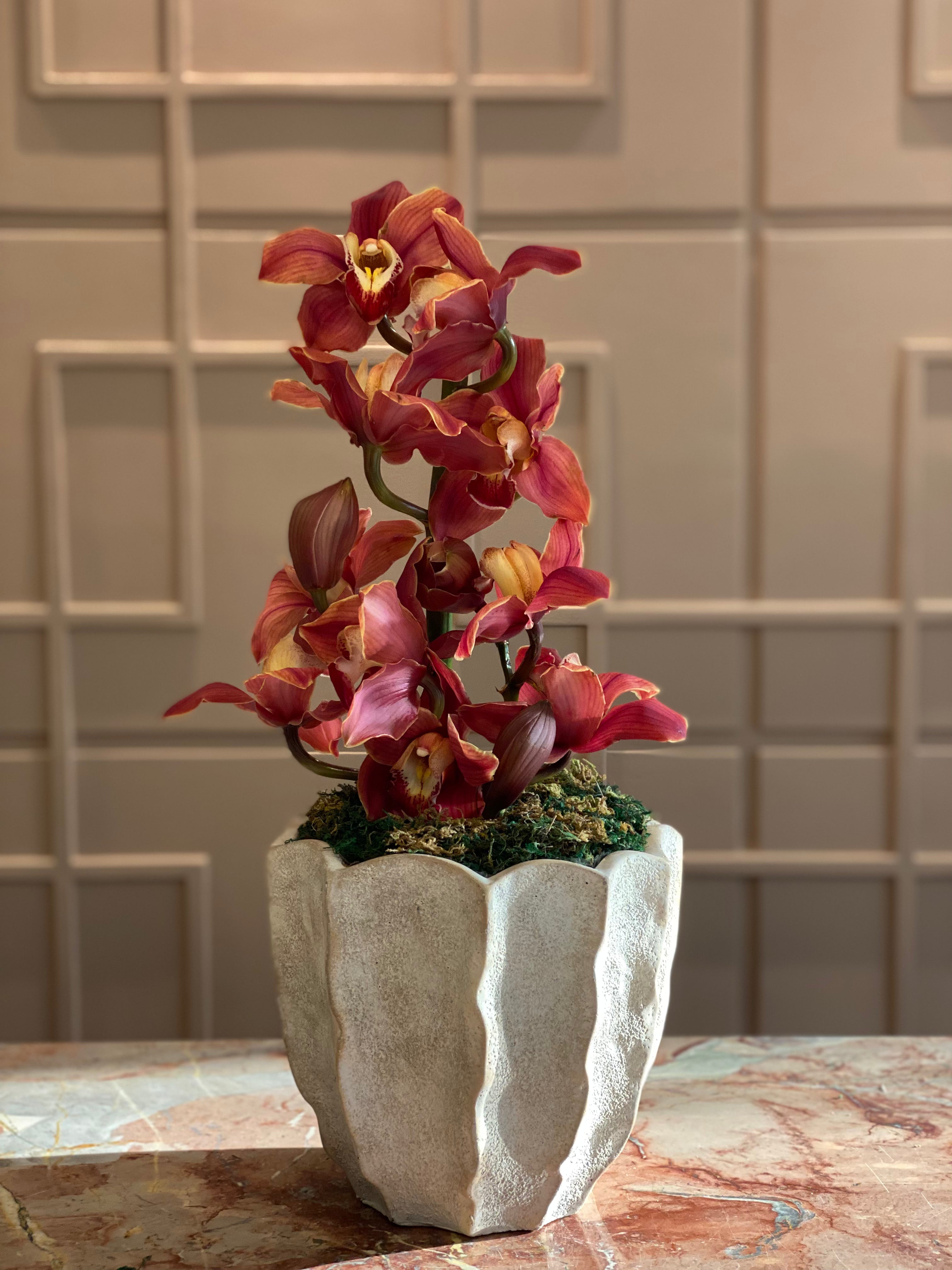 Crimson Charm Flower Arrangement