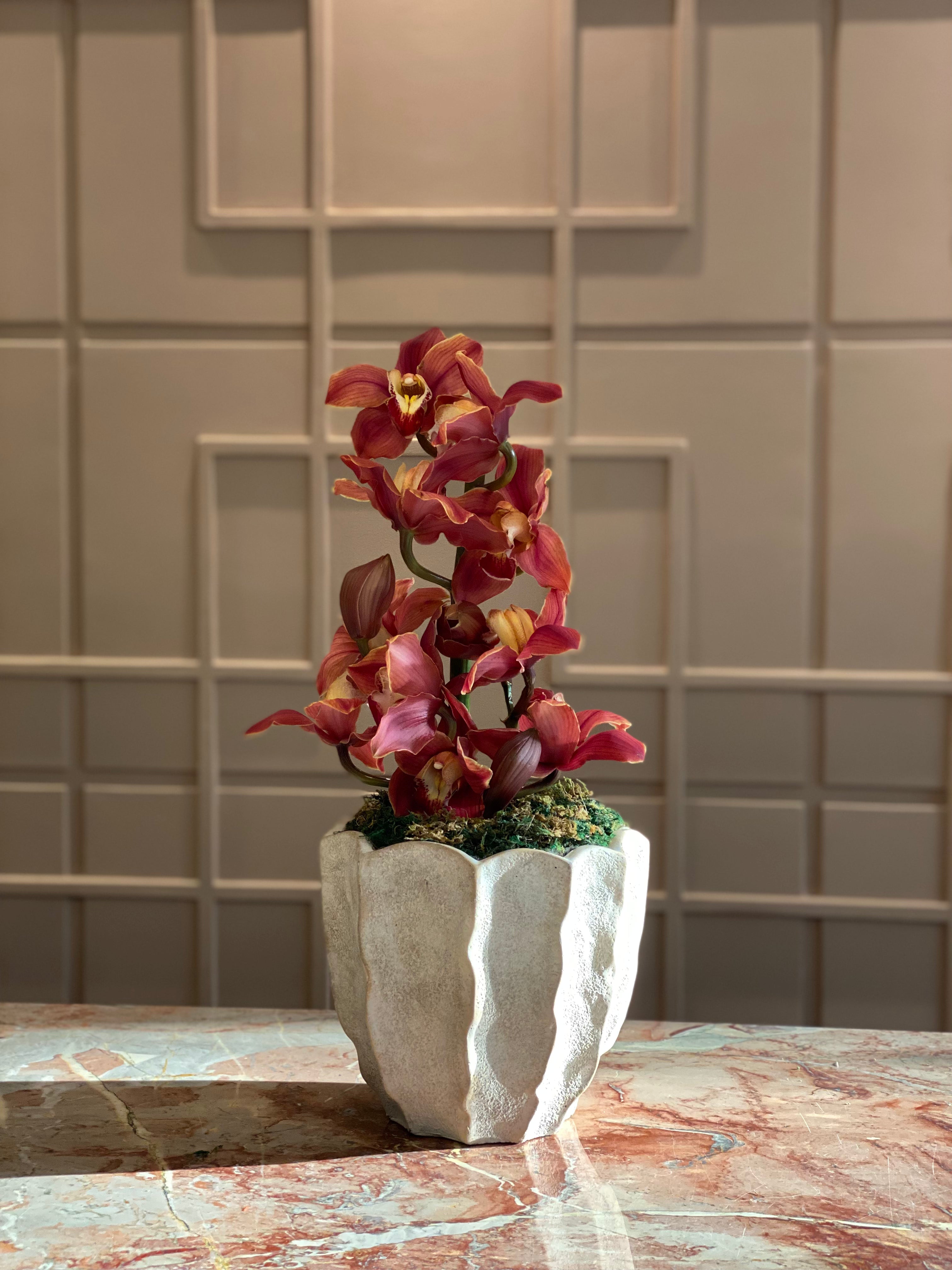 Crimson Charm Flower Arrangement