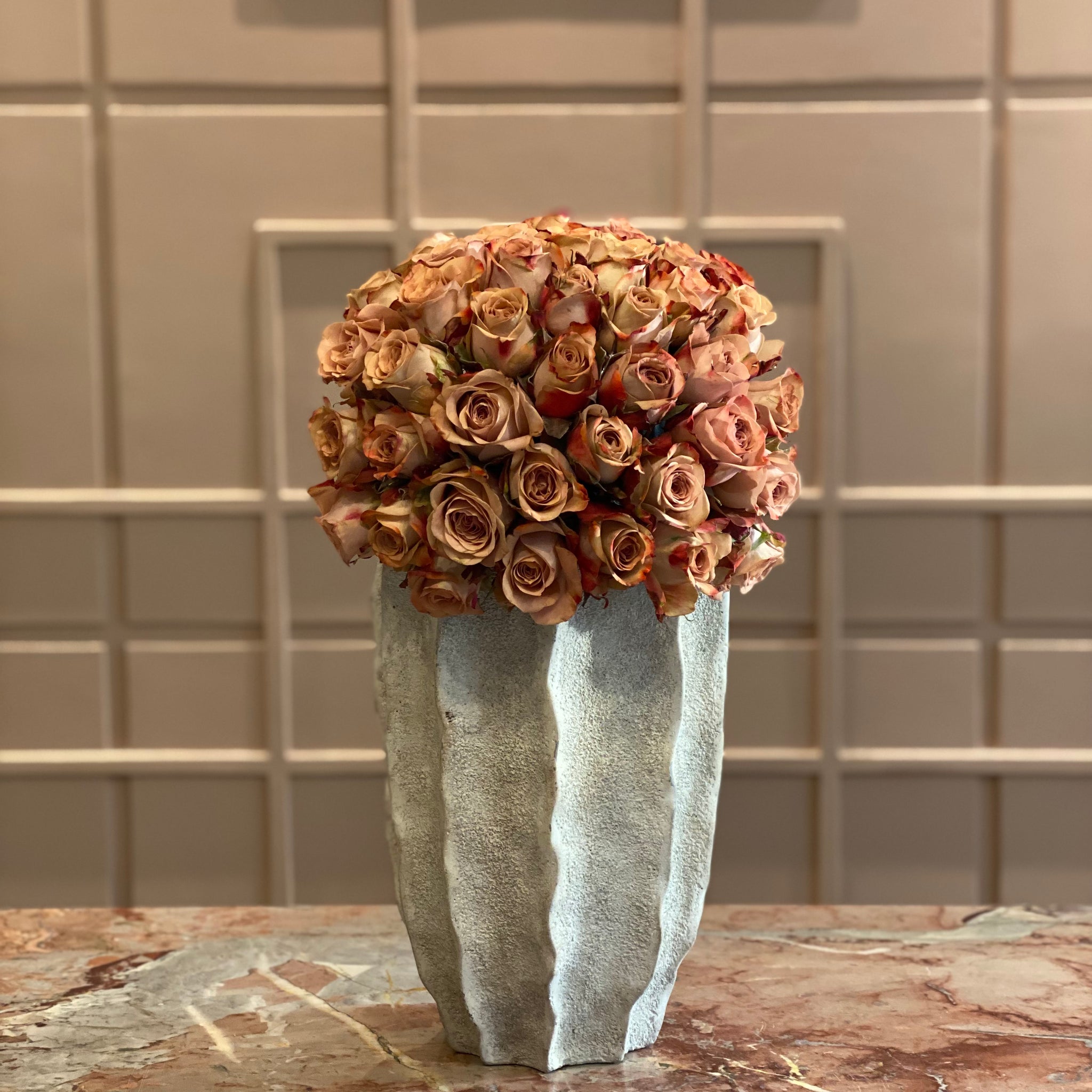 Rustic Cappucine Flower Arrangement