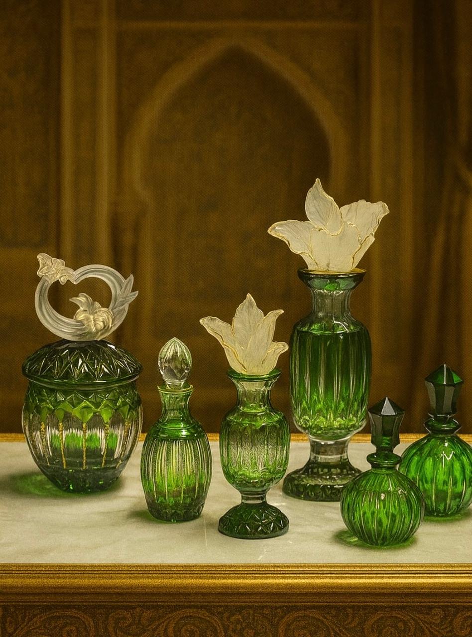 Emerald Bloom Crystal Gift Set