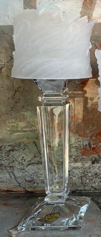 Frosted Crystal Candle Lantern