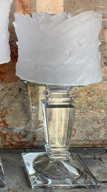 Frosted Crystal Candle Lantern