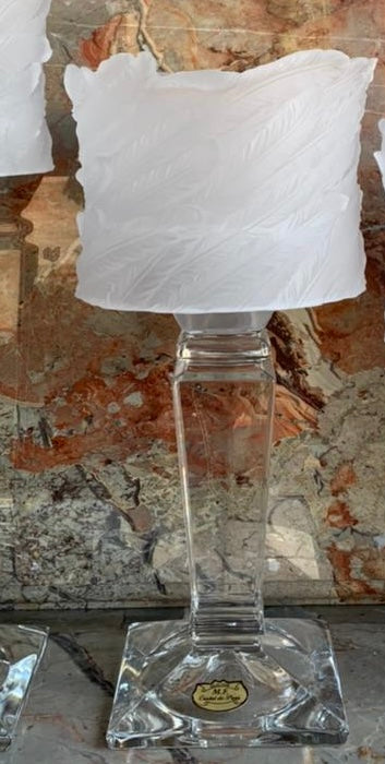 Frosted Crystal Candle Lantern