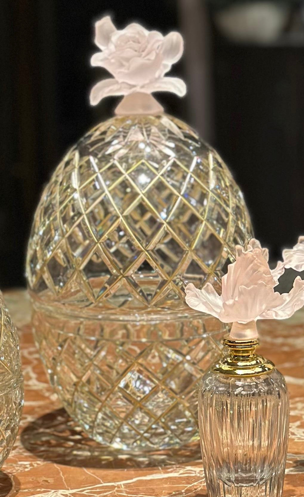 Rosy Bloom Crystal Set