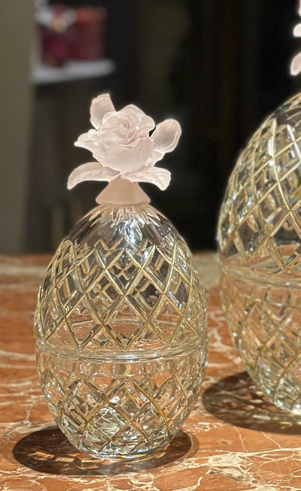 Rosy Bloom Crystal Set