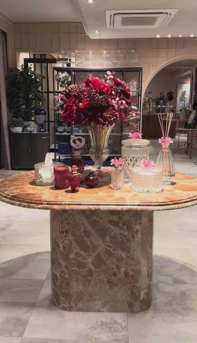 Crimson Bloom Crystal Set