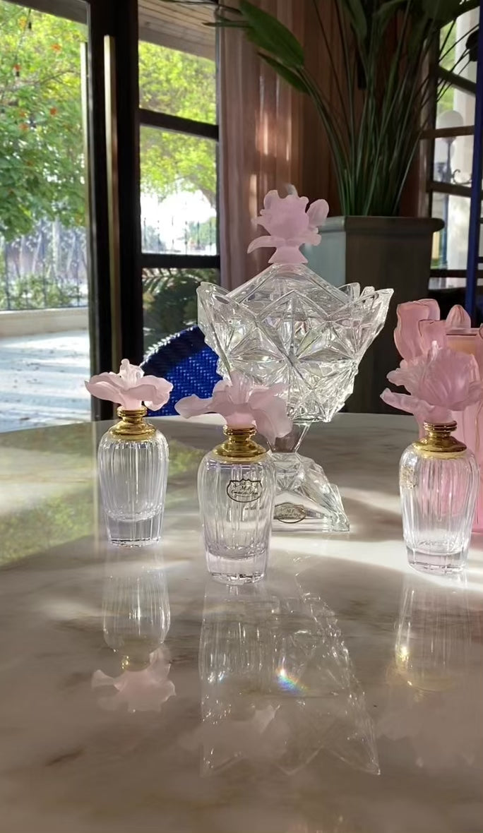 Coral Fleur Crystal Gift Set