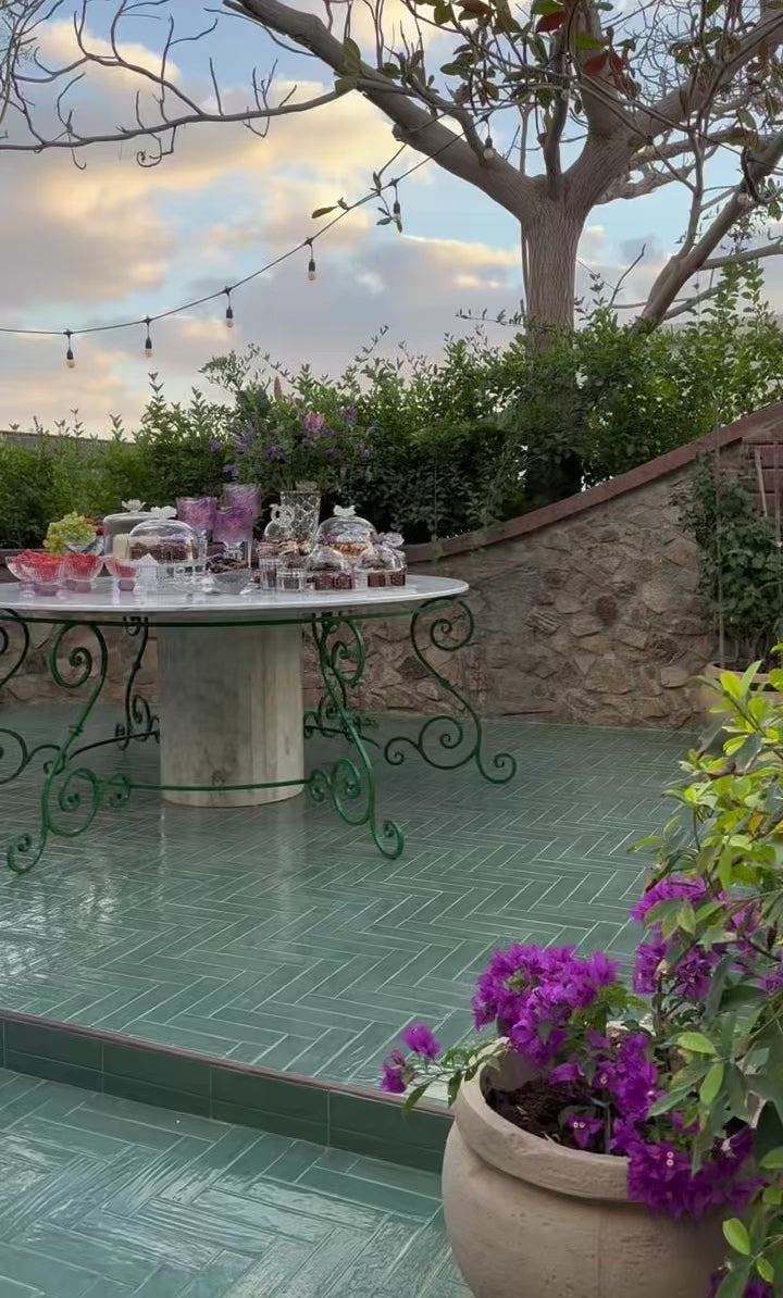 Mauve Blossom Crystal Set