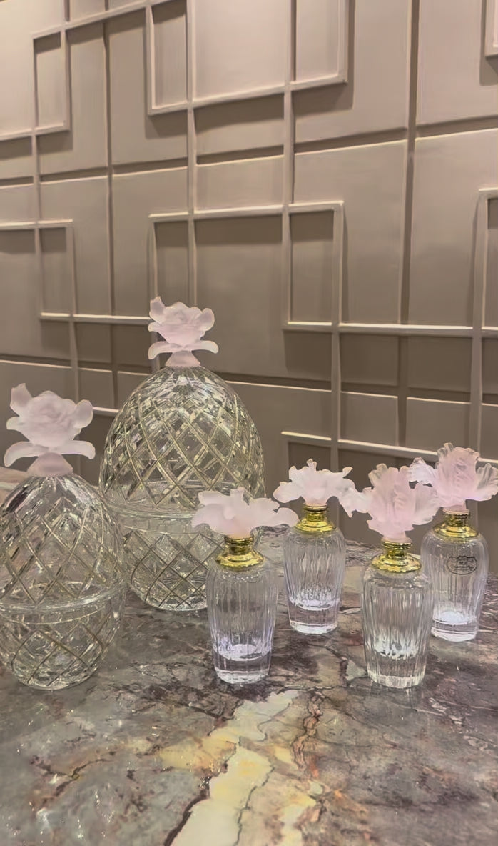 Rosy Bloom Crystal Set