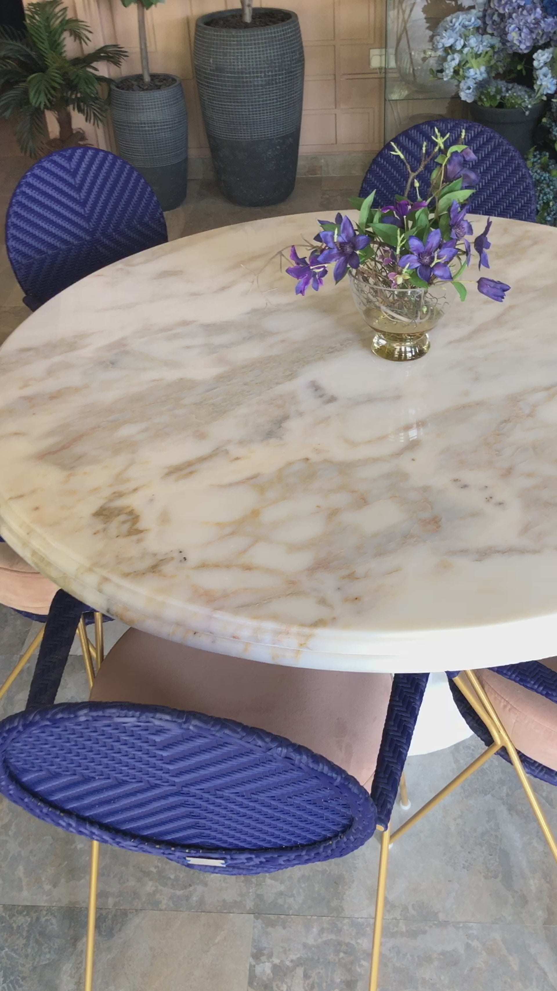 Exotic Italian Marble Table