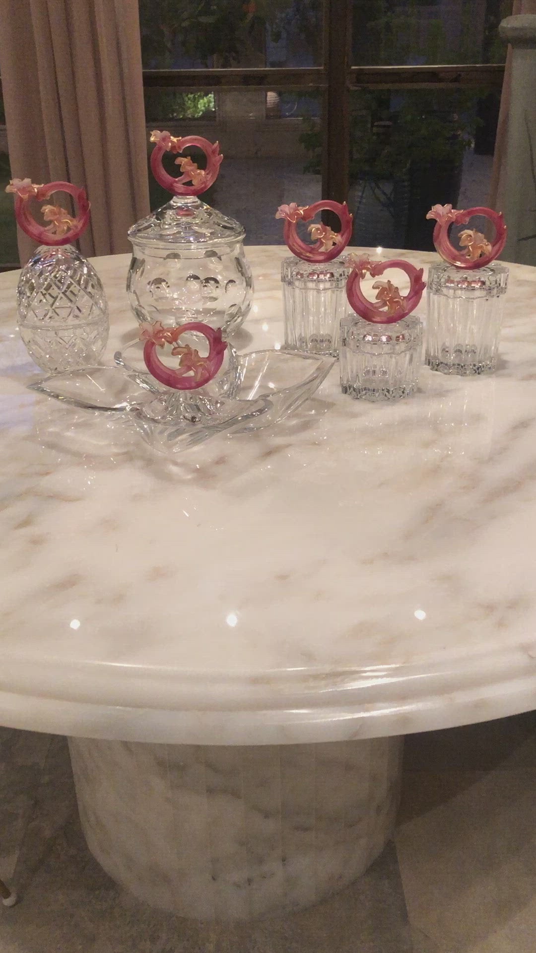Rouge Fluer Crystal Bowl
