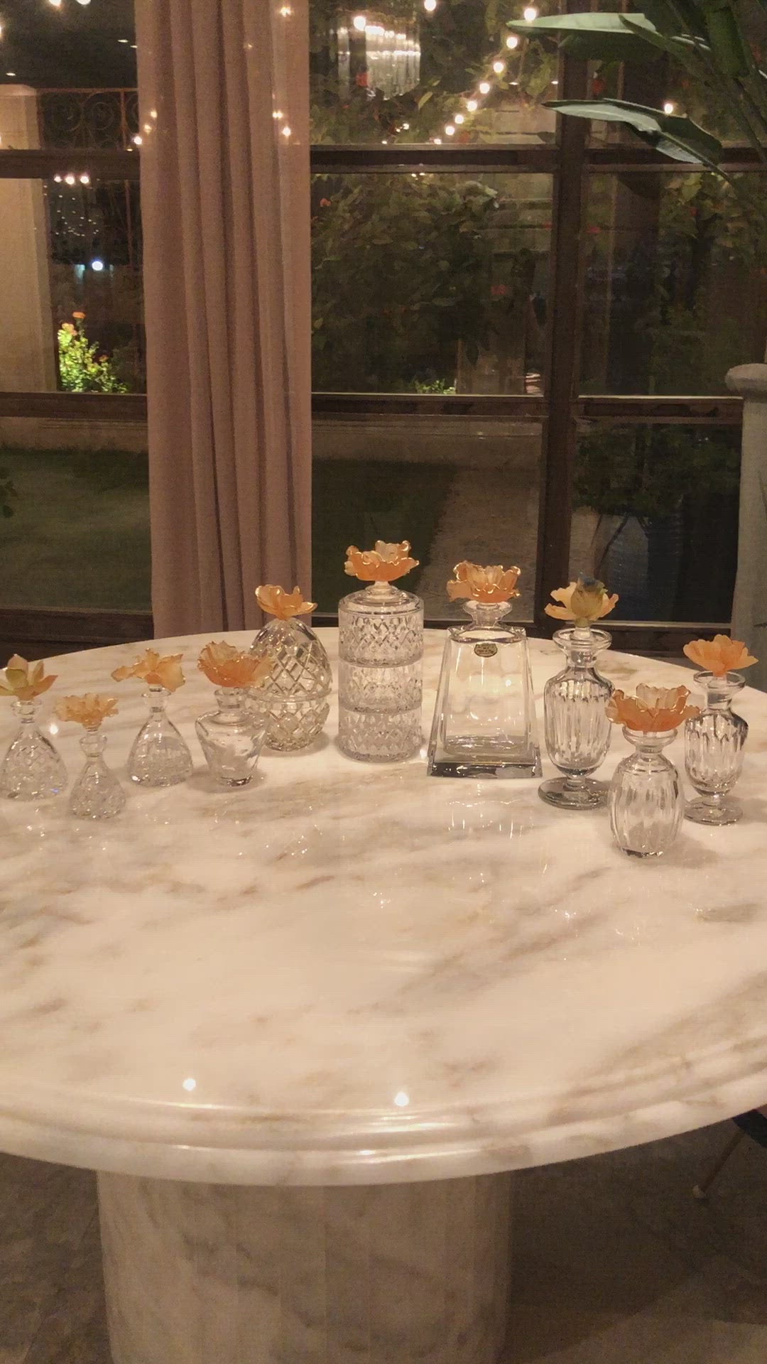 Ochre Fleur 3 Layered Crystal Jar