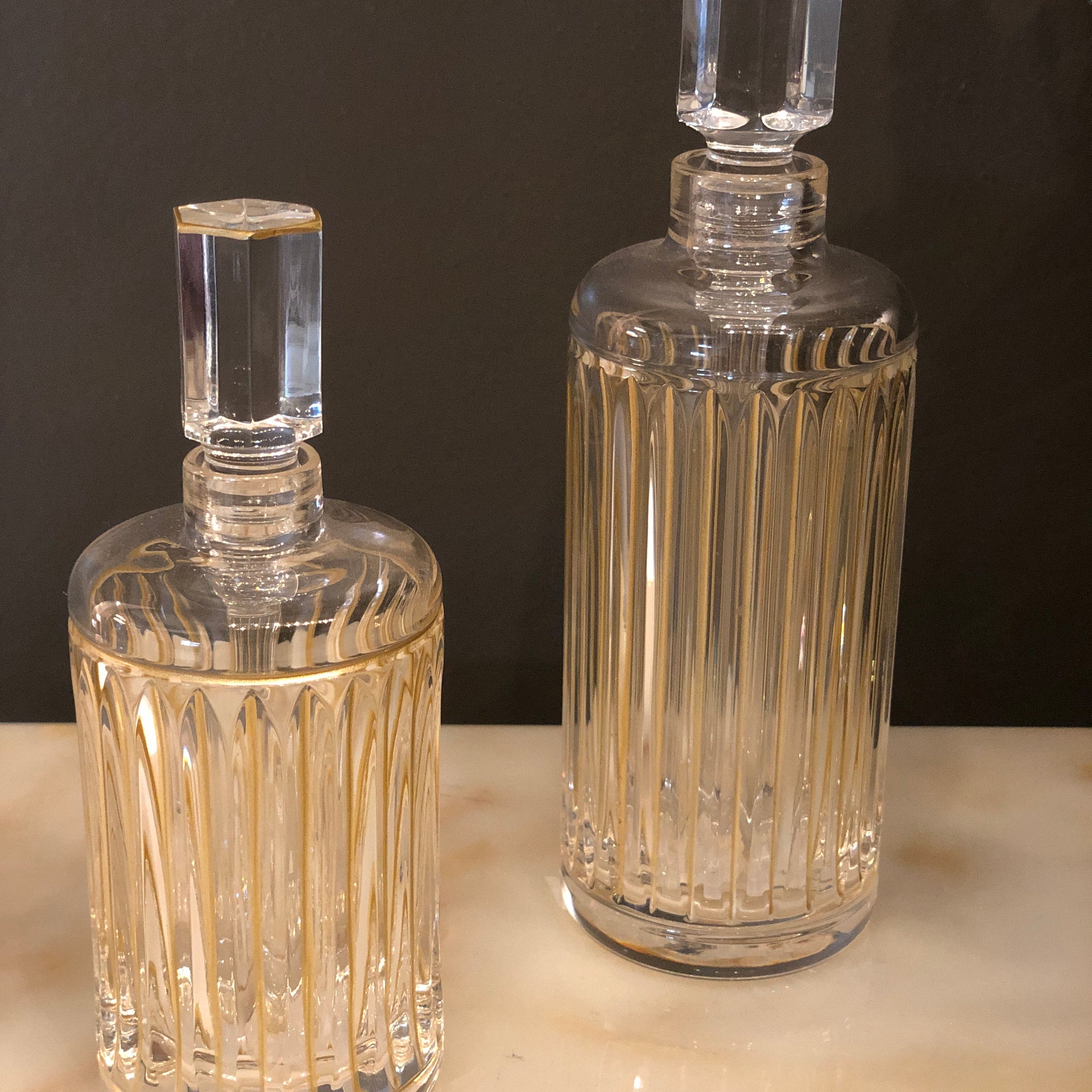 Timeless Crystal Perfume Bottles with Straight Lines