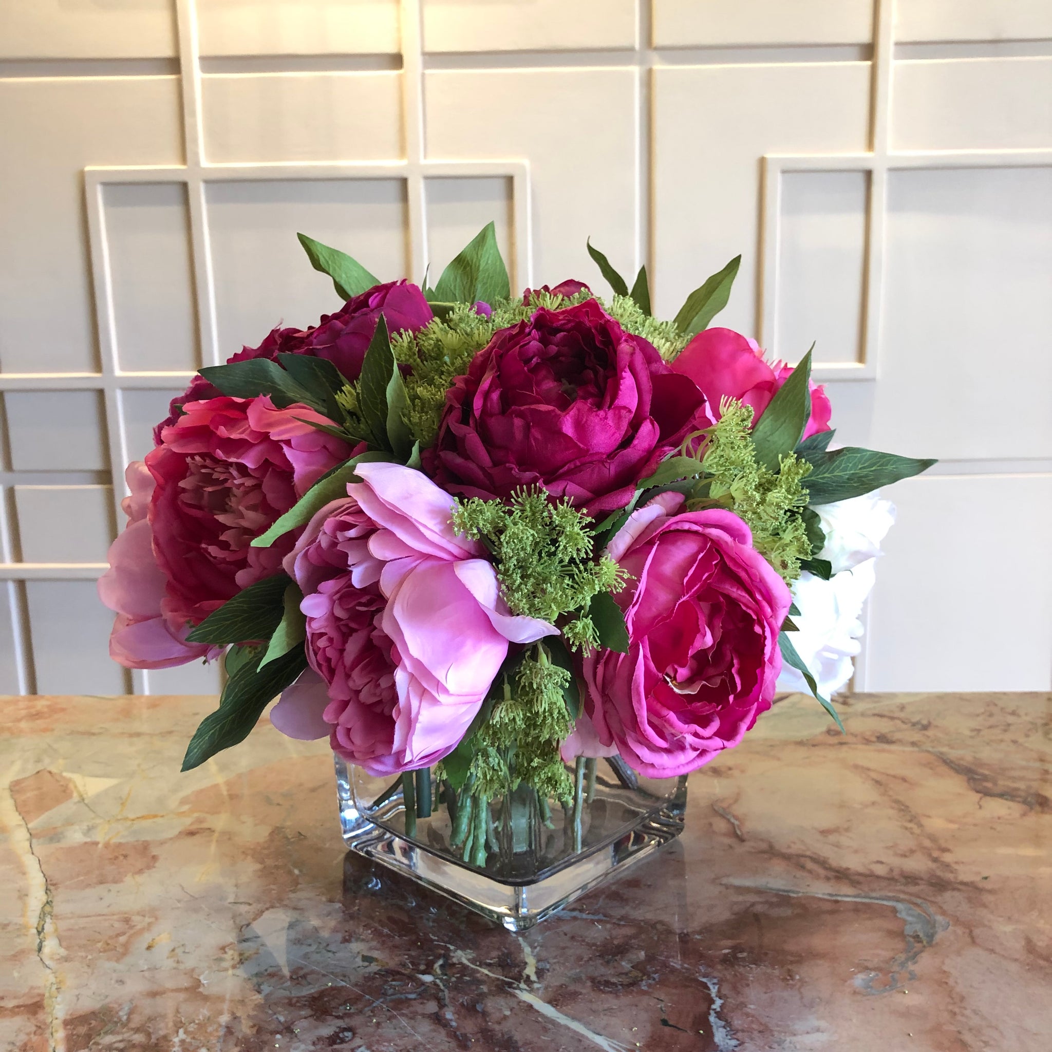 Silk Faux Blooming Flower Arrangement