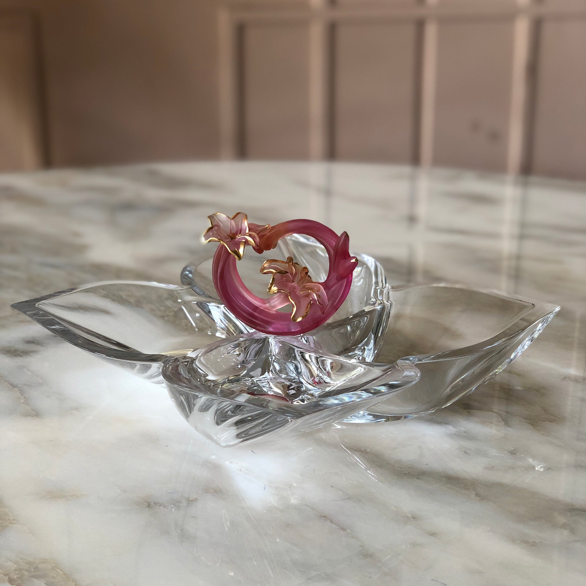 Rouge Fluer Crystal Bowl
