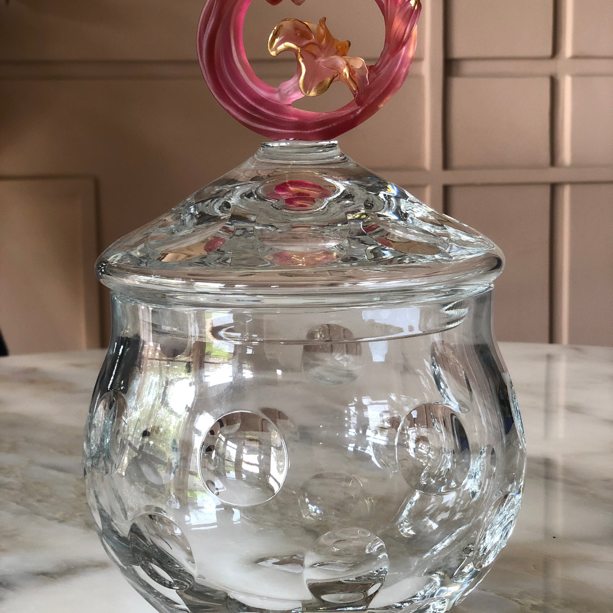 Rouge Fleur Bonbonniere Crystal Jar