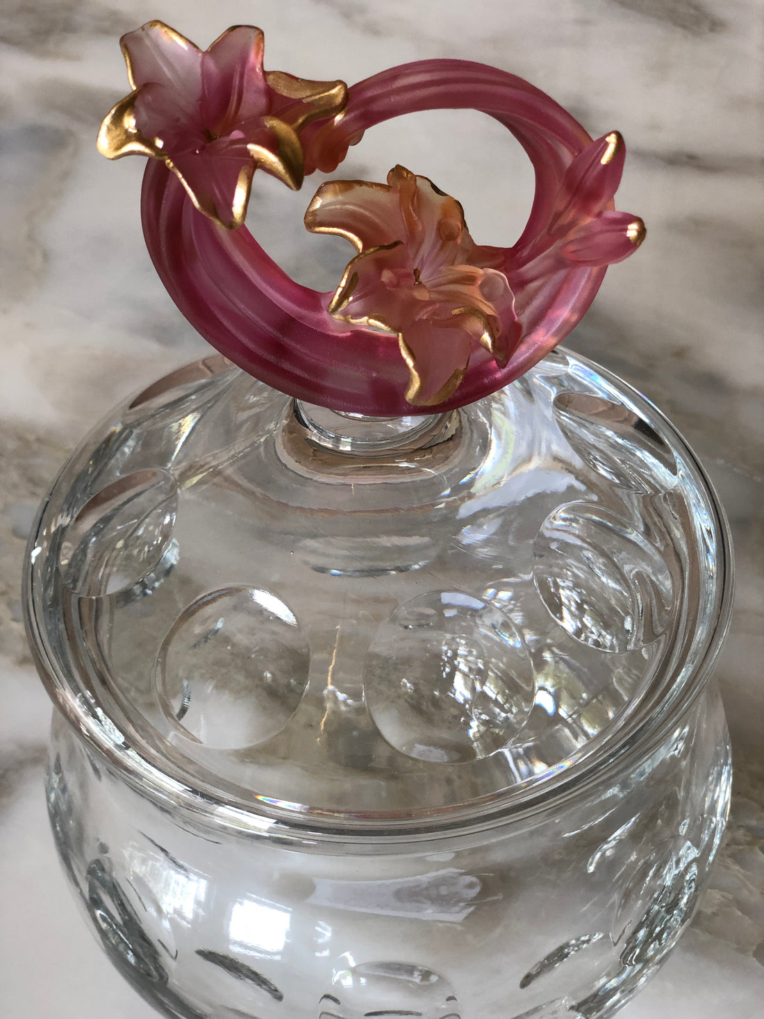 Rouge Fleur Bonbonniere Crystal Jar