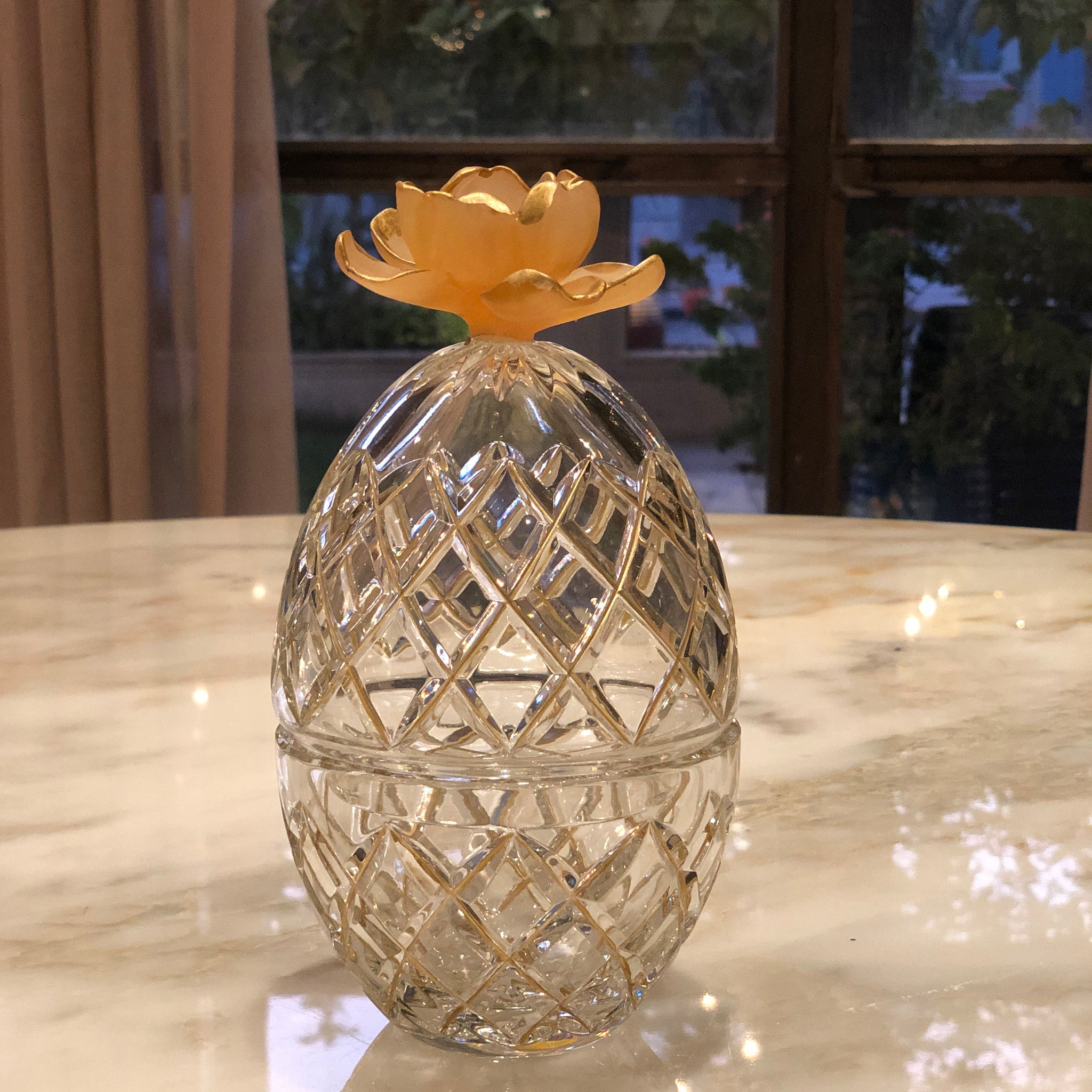Ochre Fluers Egg Jar