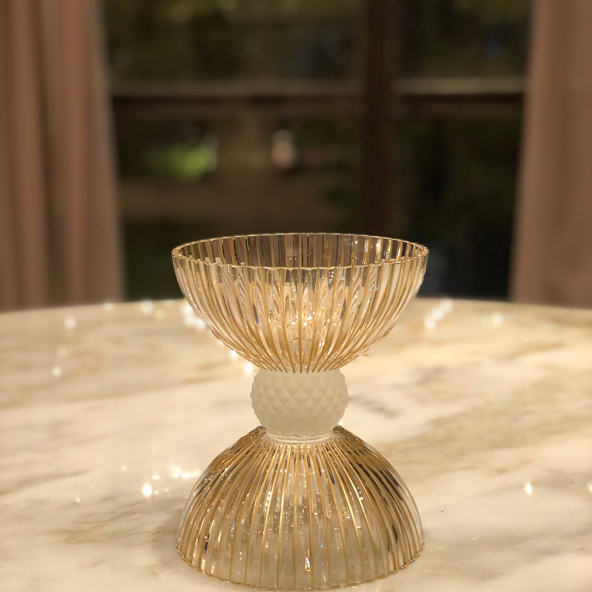 Timeless Crystal Double Bowl