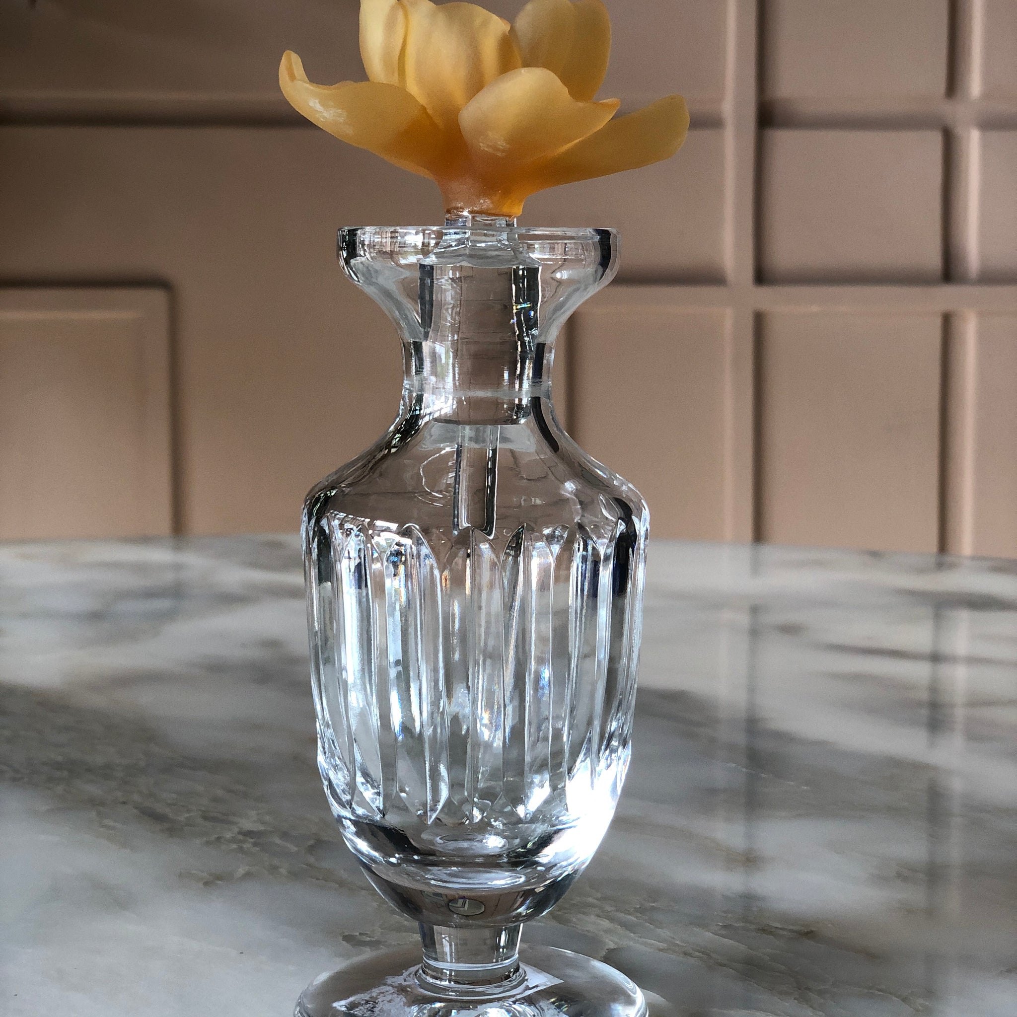 Ochre Fluers Footed Perfume Bottle