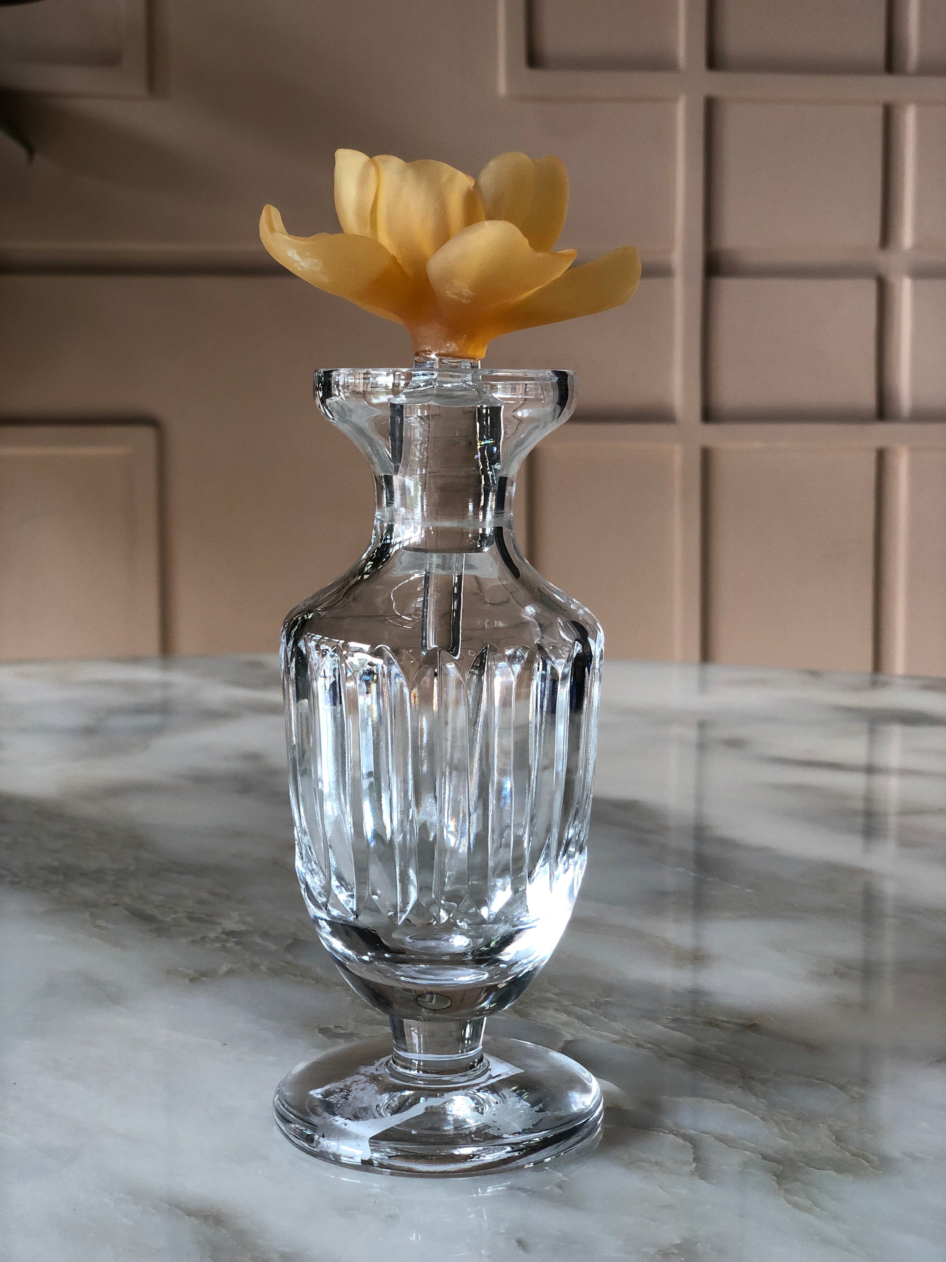 Ochre Fluers Footed Perfume Bottle
