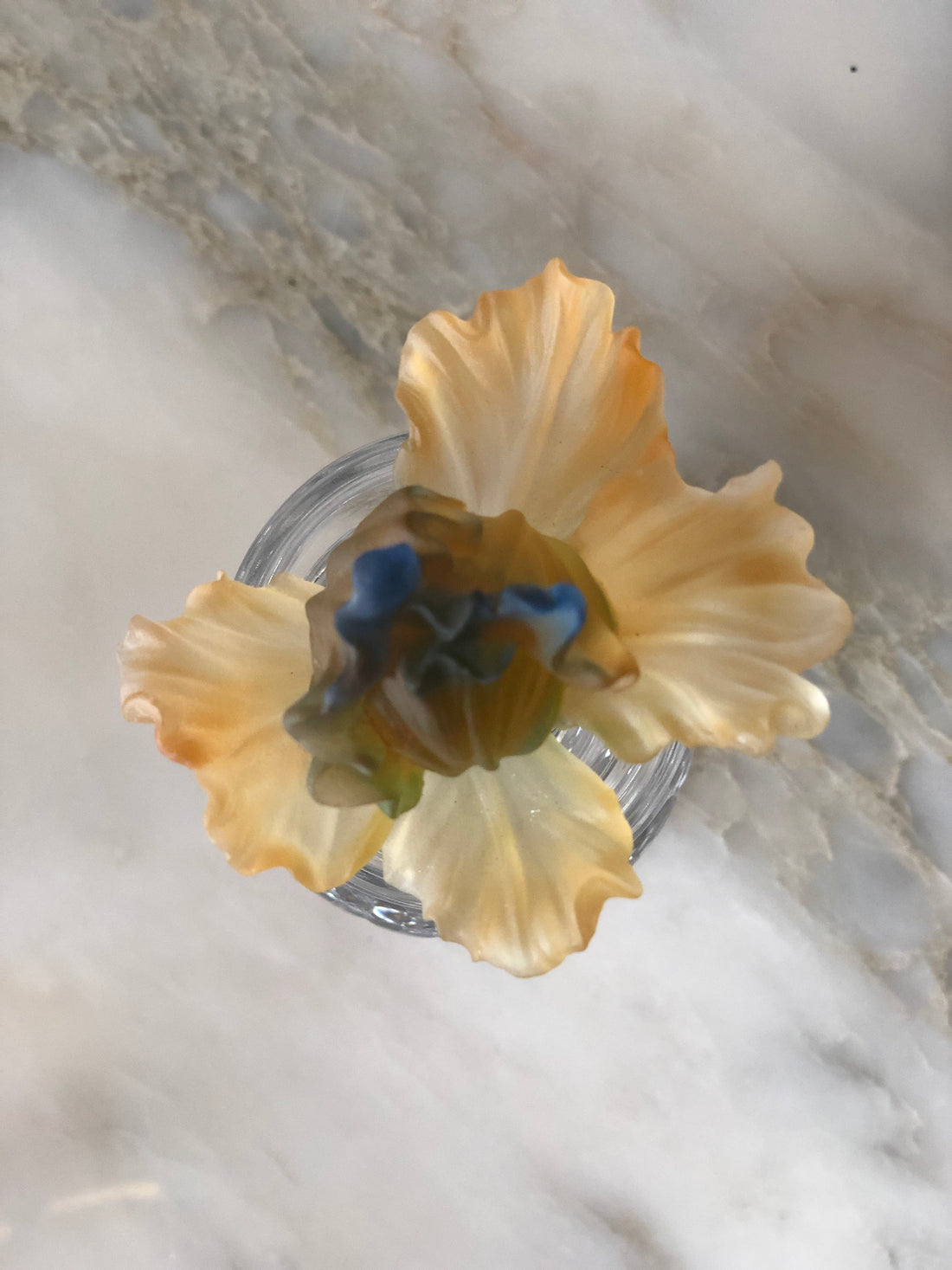 Ochre Fluers Empire Footed Crystal Perfume Bottle