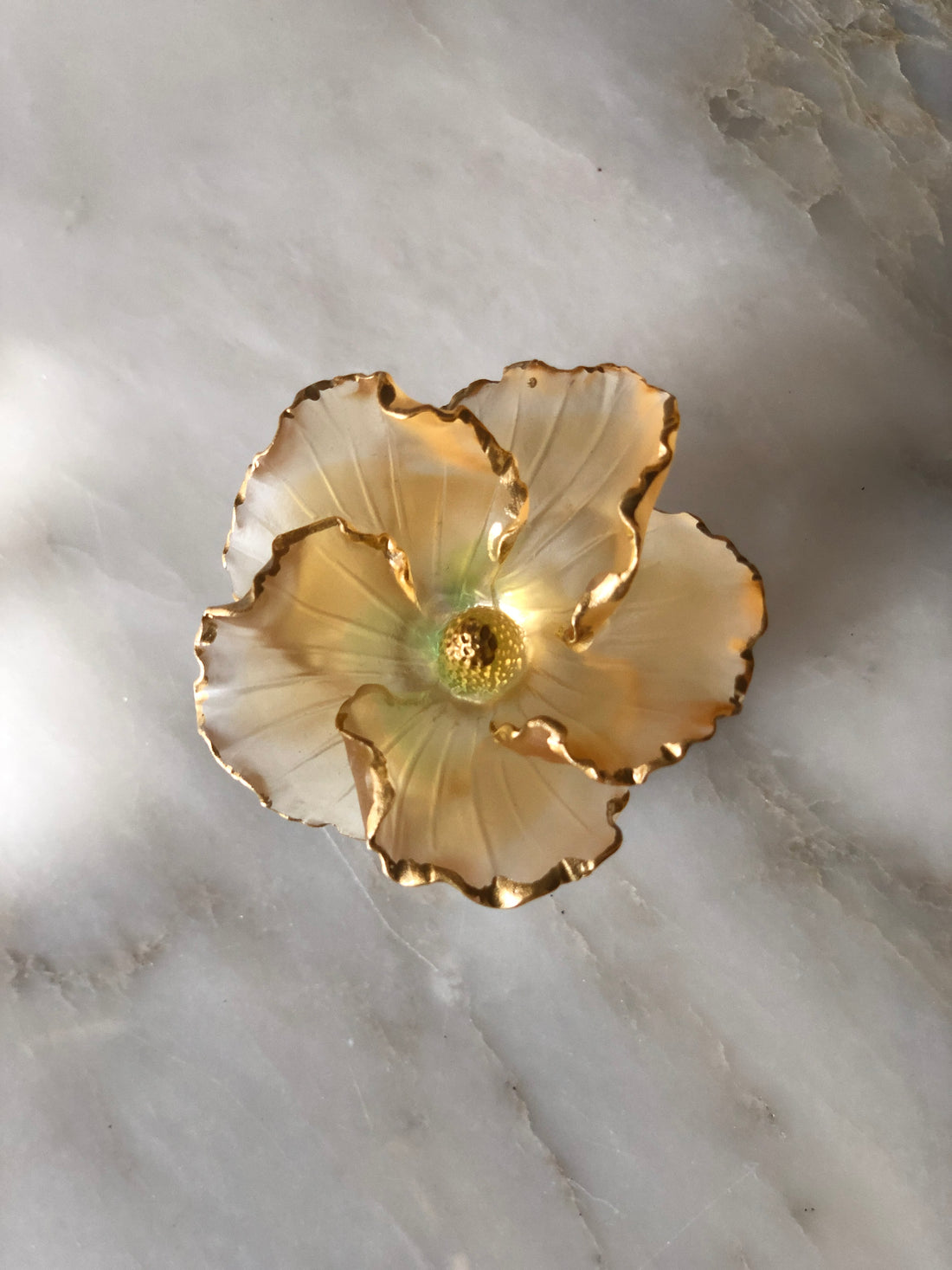 Ochre Fleur Flacon Small Crystal Perfume Bottle