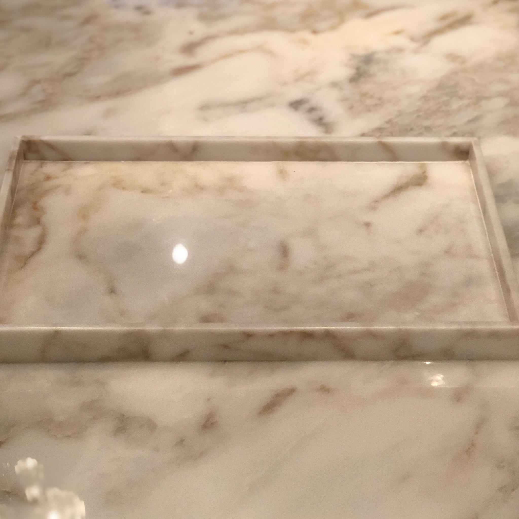 Sugar Affione Exotic Italian Marble Tray